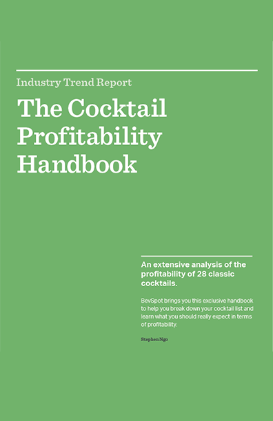 The cover for 'The Cocktail Profitability Handbook'